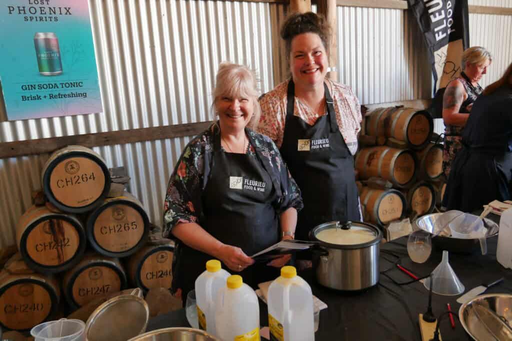 Guests at a Fleurieu Food and Wine cooking class at Jackson Square, Adelaide