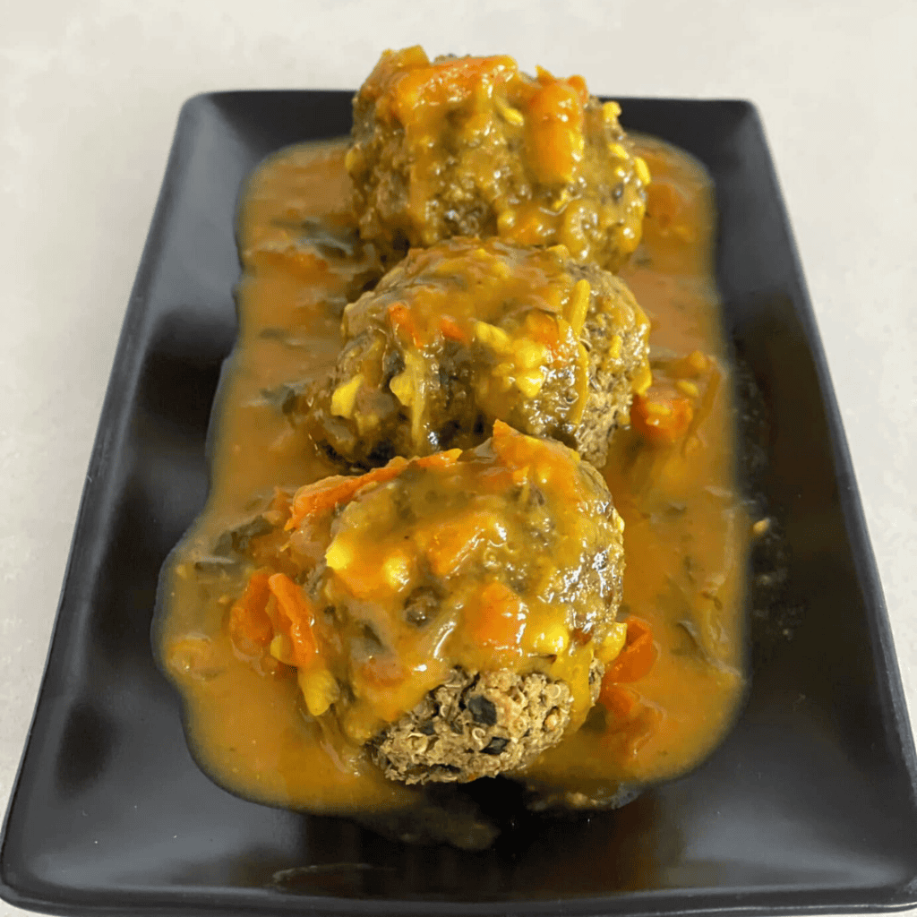 Lentil “Meatballs” in Curry Sauce Recipe