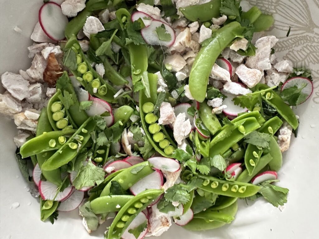 Vietnamese Chicken and Snap Pea Salad (Gỏi Gà)