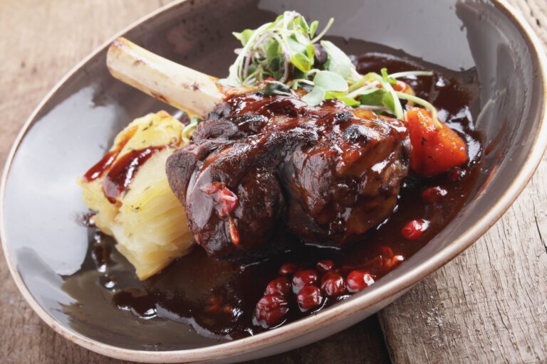 Fleurieu Lamb Shanks with Rosella Jam and Native Spice Rub