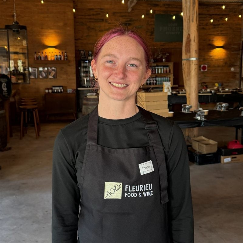 Destiny welcoming guests at a Fleurieu Food and Wine cooking class