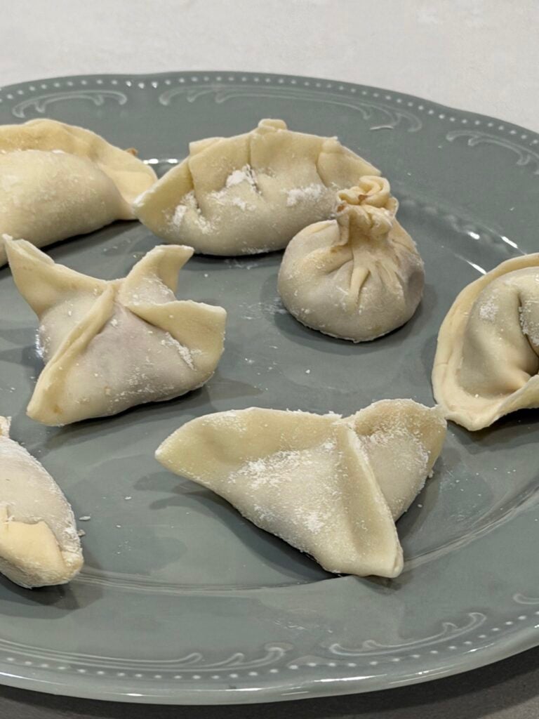 Hand-folded dumplings at a Fleurieu Food and Wine dumpling class