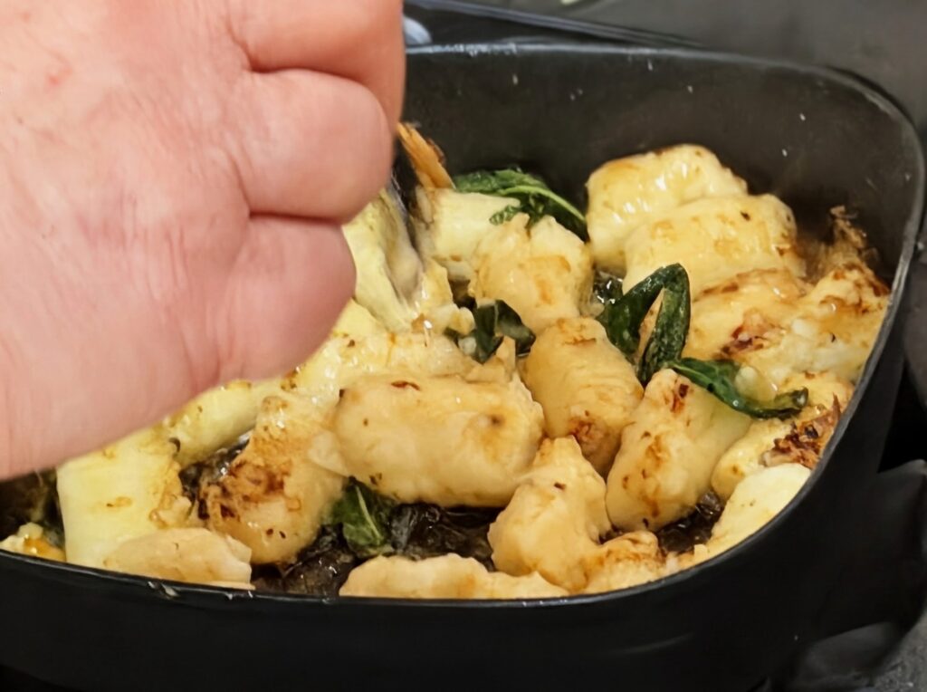 Perfect Gnocchi fried in burnt butter