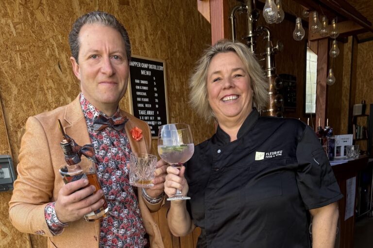 Dapper Chap David with Jackie Mazzocato in Normanville
