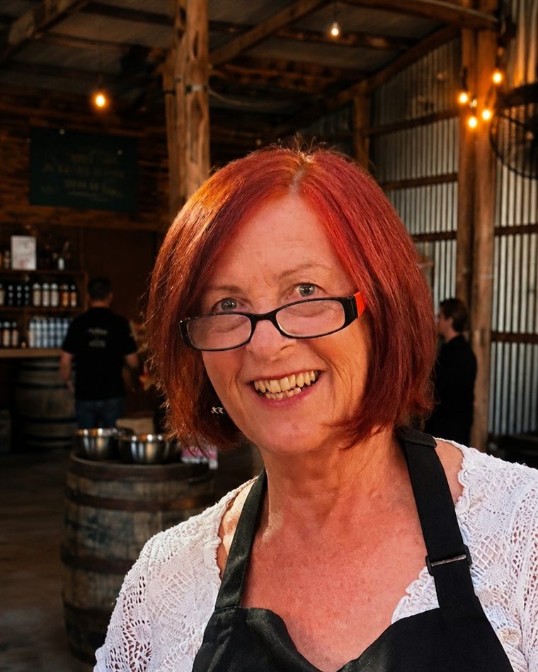 Robin presenting at a Fleurieu Food and Wine cooking class