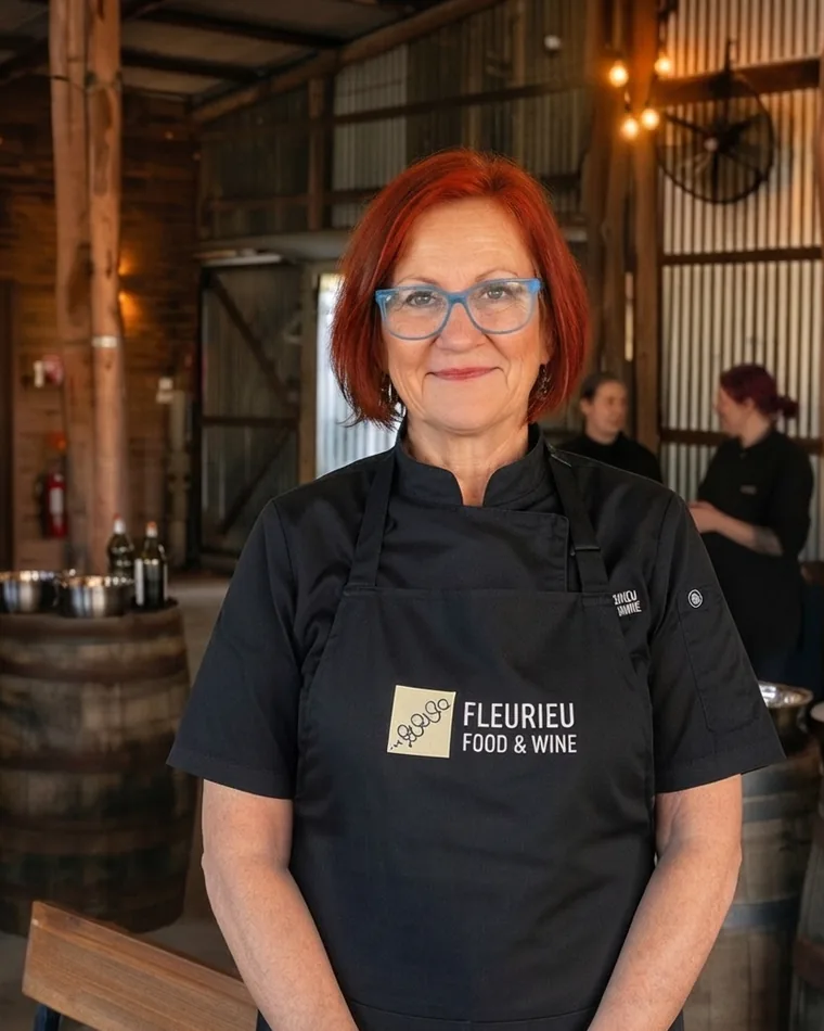 Robin presenting at a Fleurieu Food and Wine cooking class